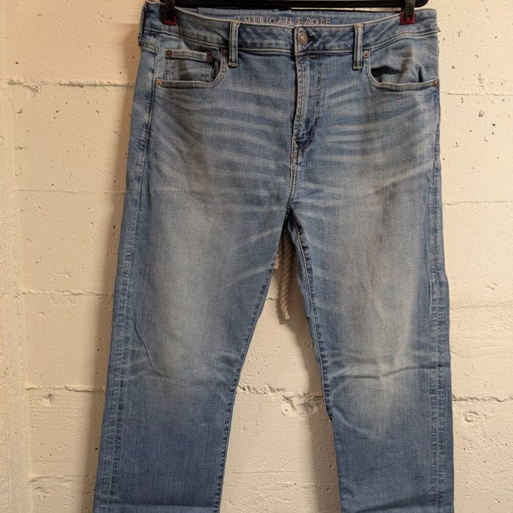 American Eagle AirFlex Original Bootcut Jeans Blue Denim Men’s 36x36